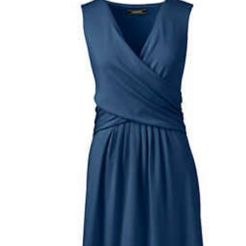 Wrap front dress